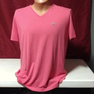 Lacoste V Neck Tee Shirt